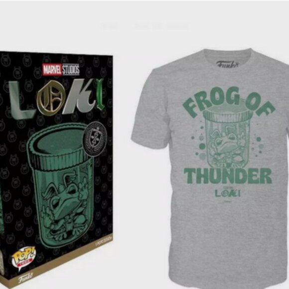Marvel Pop Funko LOKI Frog of Thunder T Shirt Mens Size L - New Boxed - Picture 1 of 1